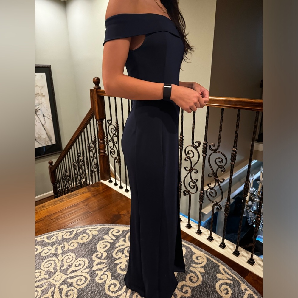 Navy long dress